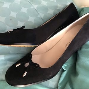 Anne Klien blackmsoft suede leather pumps,sz 8M